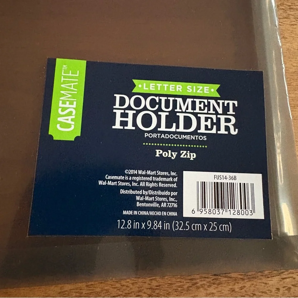 Case-Mate Letter size Blue and Black Document Holders